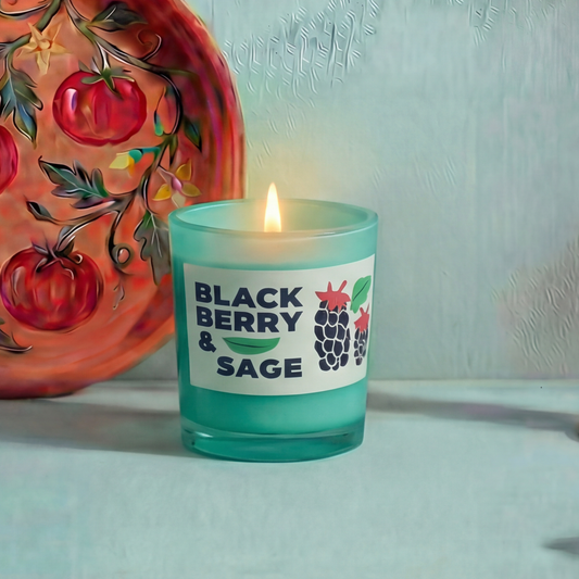 Blackberry & Sage 10 oz Rewined Market Candle