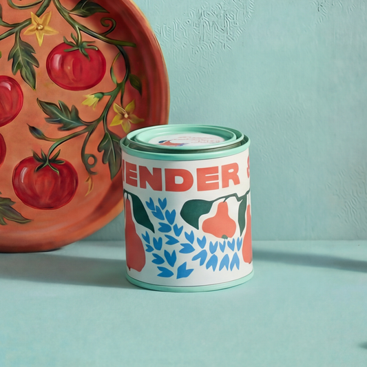 Lavender & Pear 6 oz Tin Rewined Market Candle