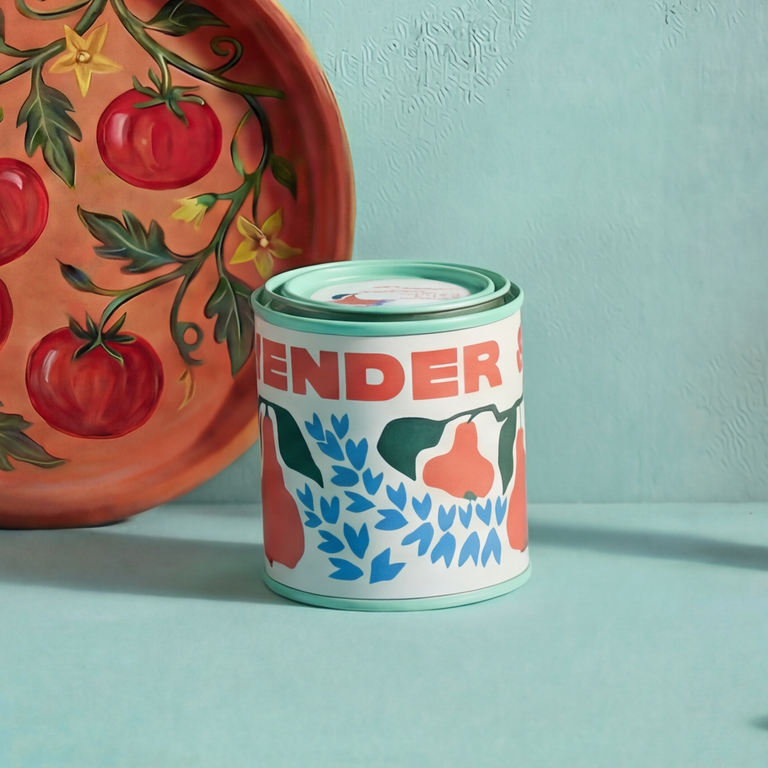 Lavender & Pear 6 oz Tin Rewined Market Candle